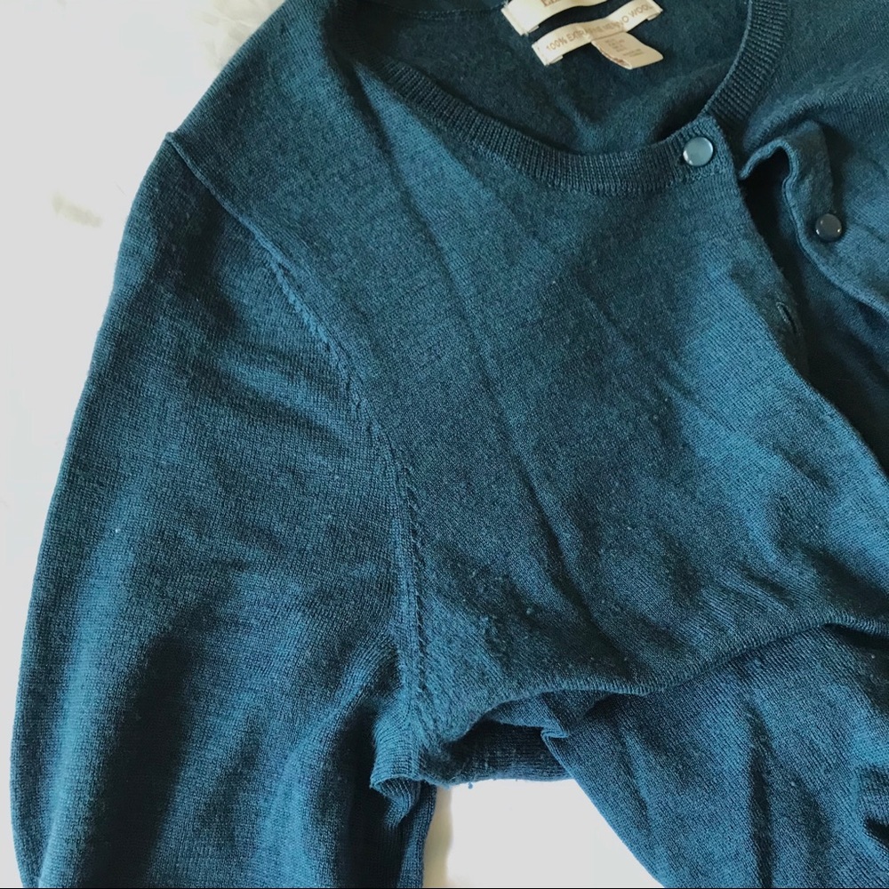 TEAL ELLEN TRACY CARDIGAN